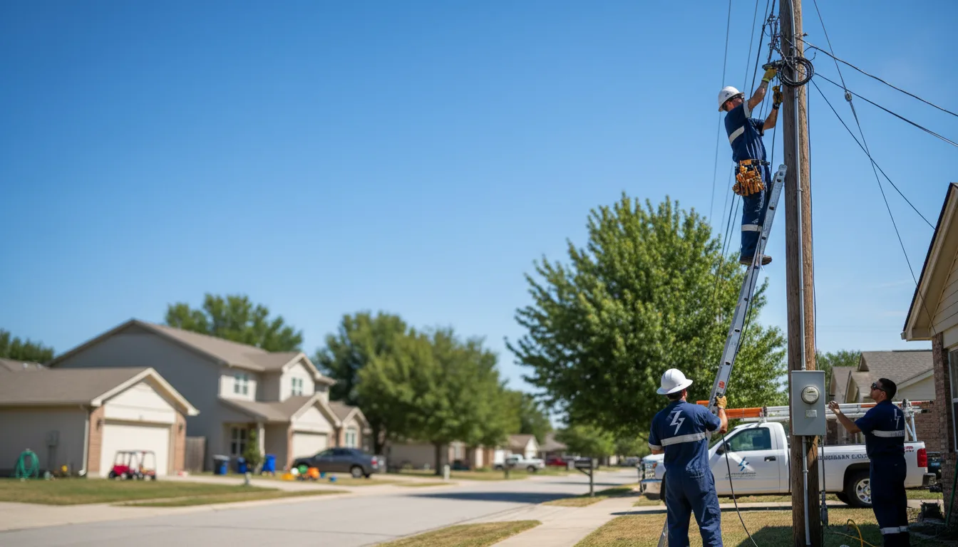 Residential electrician providing installation services in Treichlers, PA